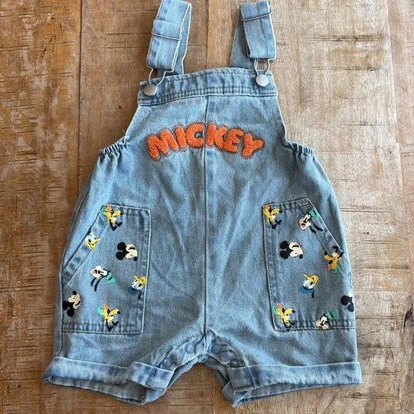 NWOT Disney Character Denim Overall Outfit 18m - Picture 5 of 9